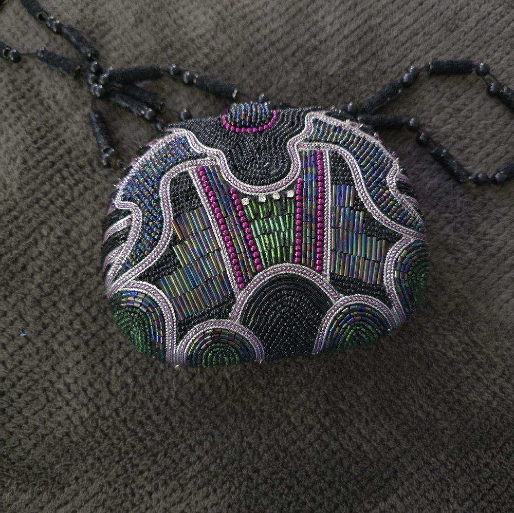 Multicolor Beaded Women's Bag